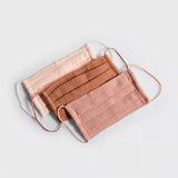 Kitsch Cotton Face Mask (Set Of 3).Dusty Rose | Kitsch三層純棉口罩.Dusty Rose
