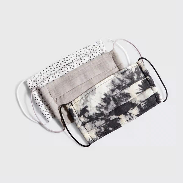 Kitsch Cotton Face Mask (Set Of 3).Neutral | Kitsch三層純棉口罩.Neutral