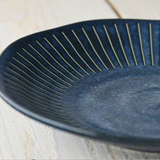 Indigo 20cm Plate | Indigo深藍十草20cm美濃燒碟