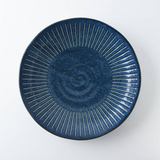 Indigo 23cm Plate | Indigo深藍十草23cm美濃燒碟