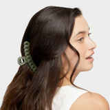 Chain Claw Clip 3pc Set - Black/Moss | 紐結髮夾.三個裝Black/Moss