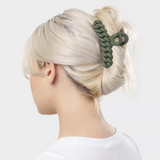 Chain Claw Clip 3pc Set - Black/Moss | 紐結髮夾.三個裝Black/Moss