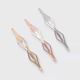 Diamond Shaped Bobby Pins Set | 鏤空鑽石形髪夾