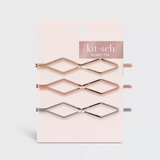 Diamond Shaped Bobby Pins Set | 鏤空鑽石形髪夾