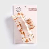 Eco-Friendly Jumbo Open Shape Claw Clip - Brown | Eco Friendly 啡色雲石抓夾