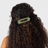 Matte Flat Lay Claw Clips 3pc Set - Eucalyptus | 磨砂綠色開口髮夾.三個裝