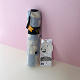 Mikuni Lightweight Folding Umbrella.Modern Cat (Blue&White) | Mikuni 日本輕量晴雨兼用 防風迷你時尚貓雨傘 (天藍色)