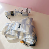 Mikuni Lightweight Folding Umbrella.Modern Cat (Blue&White) | Mikuni 日本輕量晴雨兼用 防風迷你時尚貓雨傘 (天藍色)