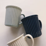 Bistro Mug - Navy | 法式小餐館風凹凸紋馬克杯.海軍藍色
