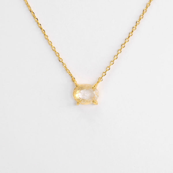 Moody Mood Gemstone Sterling Silver Necklace.Moon Stone | Moody Mood Gemstone 925純銀項鏈.Moon Stone