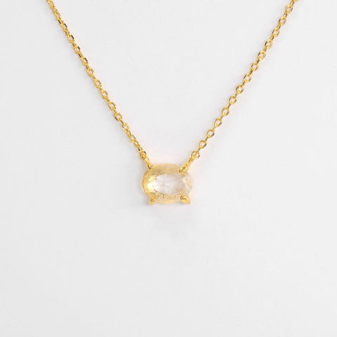 Moody Mood Gemstone Sterling Silver Necklace.Moon Stone | Moody Mood Gemstone 925純銀項鏈.Moon Stone