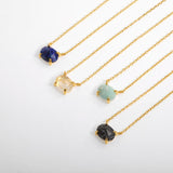 Moody Mood Gemstone Sterling Silver Necklace.Moon Stone | Moody Mood Gemstone 925純銀項鏈.Moon Stone