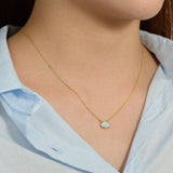 Moody Mood Gemstone Sterling Silver Necklace.Moon Stone | Moody Mood Gemstone 925純銀項鏈.Moon Stone