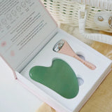 Moody Mood Under-Eye Roller & Jade Gua Sha Set | 冰感眼部按摩棒及翡翠石刮痧板套裝