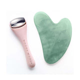 Moody Mood Under-Eye Roller & Jade Gua Sha Set | 冰感眼部按摩棒及翡翠石刮痧板套裝