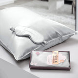 22 Momme Mulberry Silk Sleep Gift Set (Silk Eye Mask & Silk Pillowcase)・Modern Gray | 22姆米美肌真絲眼罩及枕袋套裝・Modern Gray