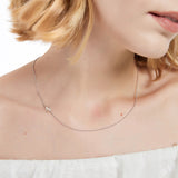 .925 Sterling Silver Sideway Letter N Necklace (18k white gold plating) | .925純銀鍍18K金N字母項鍊