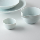 Oda Pottery Stripe 19.7cm Plate (Light Blue & White) | 小田陶器美濃燒19.7cm大碟.淺藍白
