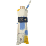 Mikuni Folding Umbrella - Painting Cat Yellow & Blue | Mikuni晴雨兼用防風貓雨傘 - 水彩畫黃色