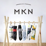 Mikuni Folding Umbrella - Painting Cat Yellow & Blue | Mikuni晴雨兼用防風貓雨傘 - 水彩畫黃色