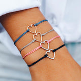 <2 Color Available> Open Heart Handmade Bracelet | <兩色入> Open Heart 手工防水手繩