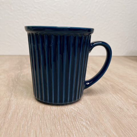 Bistro Mug - Navy | 法式小餐館風凹凸紋馬克杯.海軍藍色
