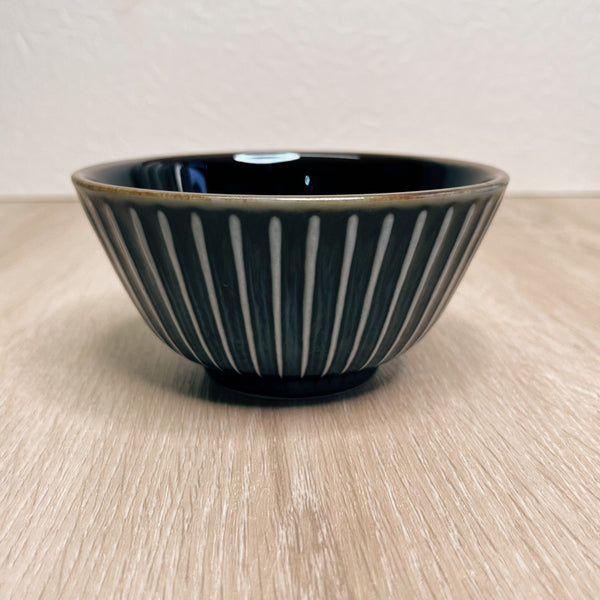 Minorutouki Sendan Bowl - Navy | 美濃燒窯變飯碗.海軍藍色