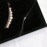 .925 Sterling Silver Sideway Letter T Necklace (18k white gold plating) | .925純銀鍍18K金T字母項鍊