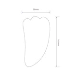 Natural White Jade Guasha Facial Tool | 天然白玉刮痧板