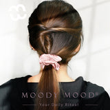 Mulberry Silk Scrunchies.Blush & Champagne | 真絲髮圈.Blush & Champagne