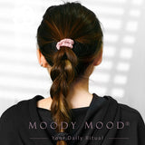 Mulberry Silk Skinny Scrunchies.Black & Blush | 真絲髮圈組.Black & Blush