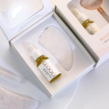 The Rejuvenating Duo: White Jade Guasha & Face Oil Set | 天然白玉刮痧板及美容油套裝