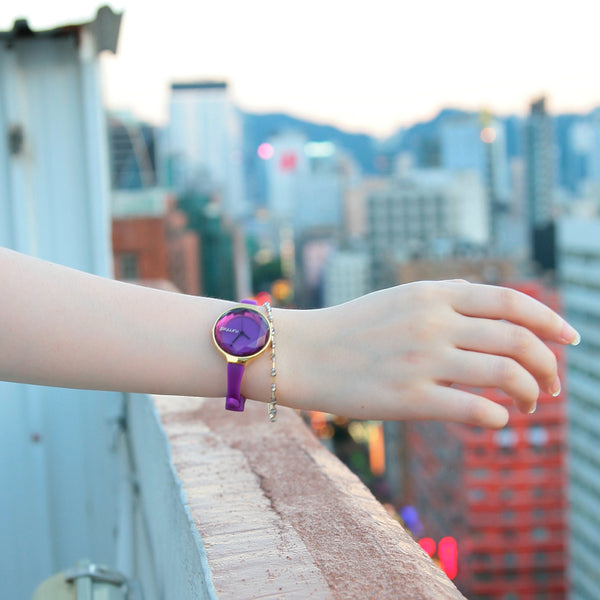 Orchard Gem Watch Amethyst | 寶石切面腕錶・紫色