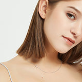 .925 Sterling Silver Sideway Letter P Necklace (18k white gold plating) | .925純銀鍍18K金P字母項鍊