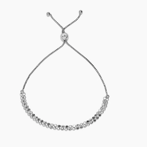 Double Layer Flat Coin Bracelet | 銀色雙層小銀幣手鏈