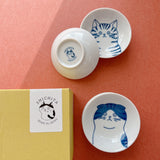 Shichita Cat Small Sauce Plate Set | Shichita 日本美濃燒貓小碟禮盒套裝