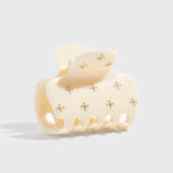 Recycled Plastic Cloud Clip - Ivory Rhinestone | Recycled Plastic 水鑽雲朵髮夾 - Ivory Rhinestone