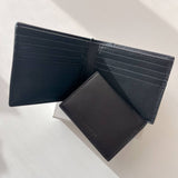 Calvin Klein Allover Monogram Logo Matte Bifold Wallet with Card Case - Black | Calvin Klein Monogram印花配真皮兩摺銀包(連卡片套) - 黑色