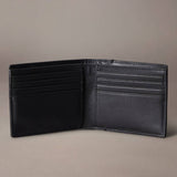 Calvin Klein Allover Monogram Logo Matte Bifold Wallet with Card Case - Black | Calvin Klein Monogram印花配真皮兩摺銀包(連卡片套) - 黑色