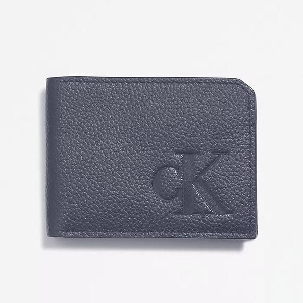Calvin Klein RFID Pebbled Leather Slim Bifold Wallet | Calvin Klein RFID防護荔枝紋真皮銀包