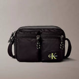 Calvin Klein Tech Utility Camera Bag - Black/Wild Lime | Calvin Klein 輕量尼龍機能多用途斜孭袋 - Black/Wild Lime