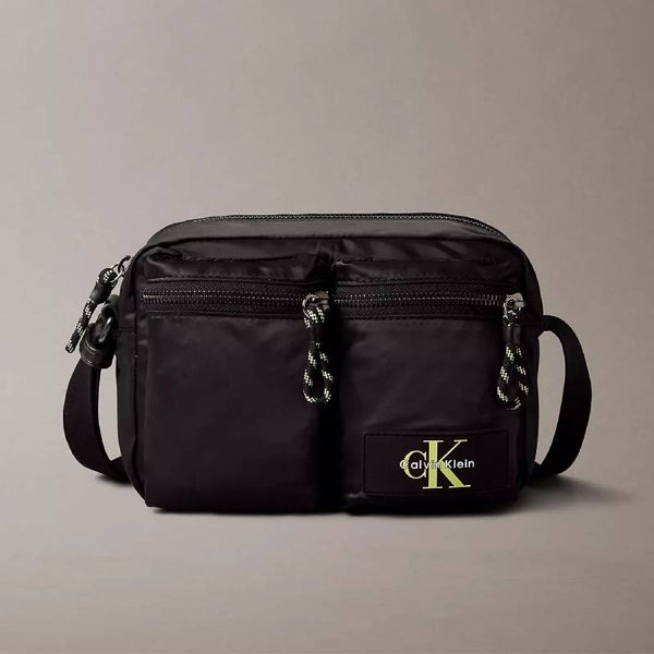 Calvin Klein Tech Utility Camera Bag - Black/Wild Lime | Calvin Klein 輕量尼龍機能多用途斜孭袋 - Black/Wild Lime