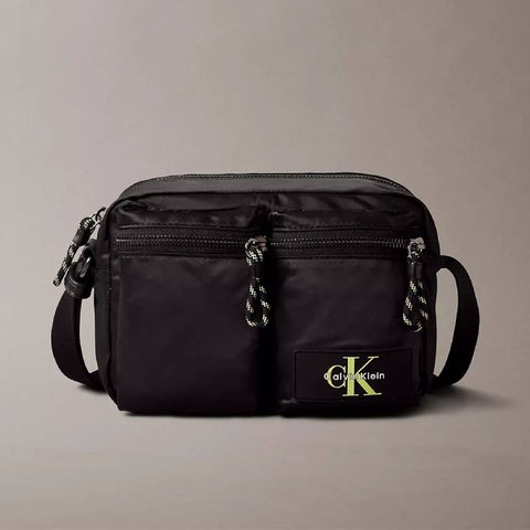 Calvin Klein Tech Utility Camera Bag - Black/Wild Lime | Calvin Klein 輕量尼龍機能多用途斜孭袋 - Black/Wild Lime