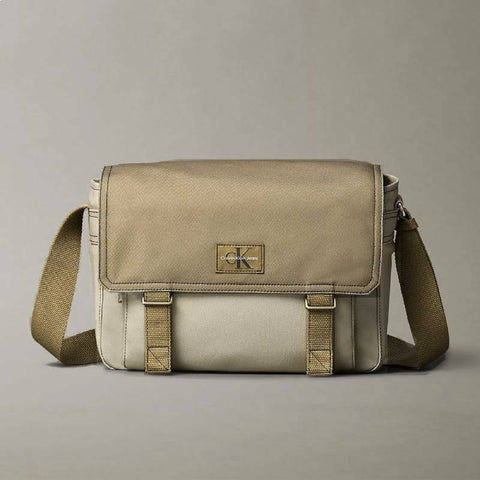 Calvin Klein Workwear Messenger Bag - Crockery | Calvin Klein 帆布翻蓋斜孭袋/郵差包 - Crockery