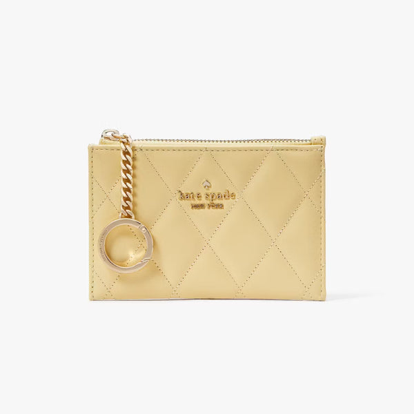 Kate Spade Carey Cardholder - Butter | Kate Spade 菱格真皮散紙包/卡片套 - Butter