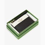 Kate Spade Cheers Boxed Small Card Holder | Kate Spade Cheers 十字紋真皮卡片套禮盒裝 - 黑白色