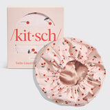 Cherry Print Satin Shower Cap | 櫻桃Satin緞面防水浴帽