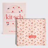XL Hair Towel Wrap - Cherry Print | 櫻桃超細纖維毛巾速乾浴帽