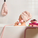 XL Hair Towel Wrap - Cherry Print | 櫻桃超細纖維毛巾速乾浴帽