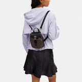 Coach Amelia Convertible Backpack In Signature Canvas - Brown Black | Coach 經典印花真皮兩用迷你背包 - 啡黑色